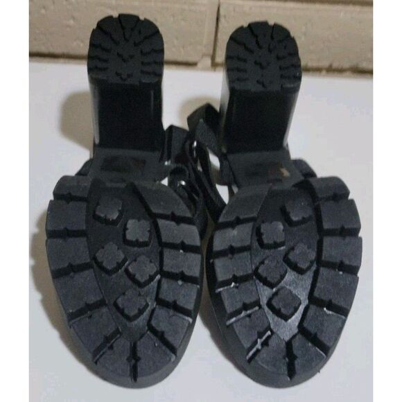 NWOTs Charles by Charles David Vast Chunky Platform Sandals - Black Webbing, 7M - Picture 5 of 16